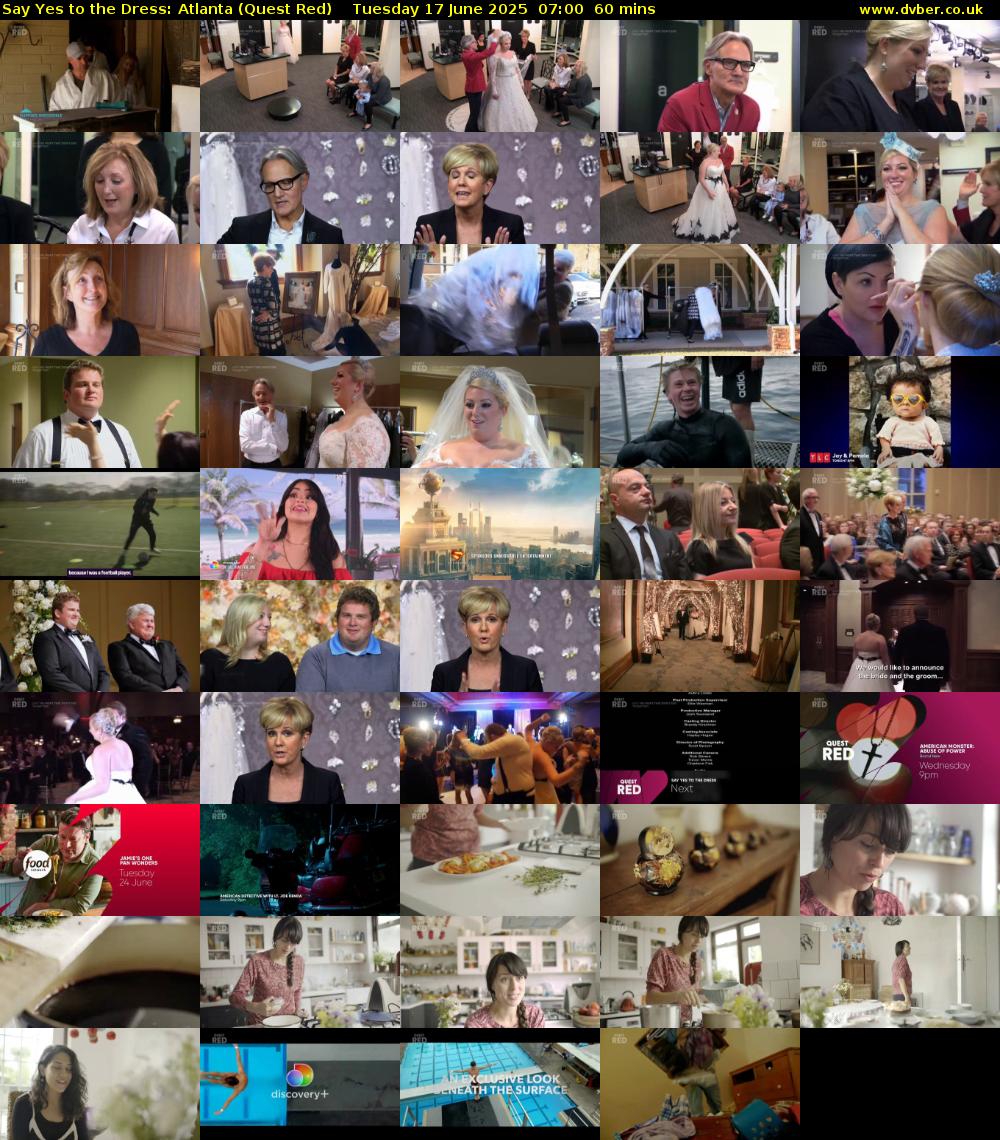 Say Yes to the Dress: Atlanta (Quest Red) Tuesday 17 June 2025 07:00 - 08:00