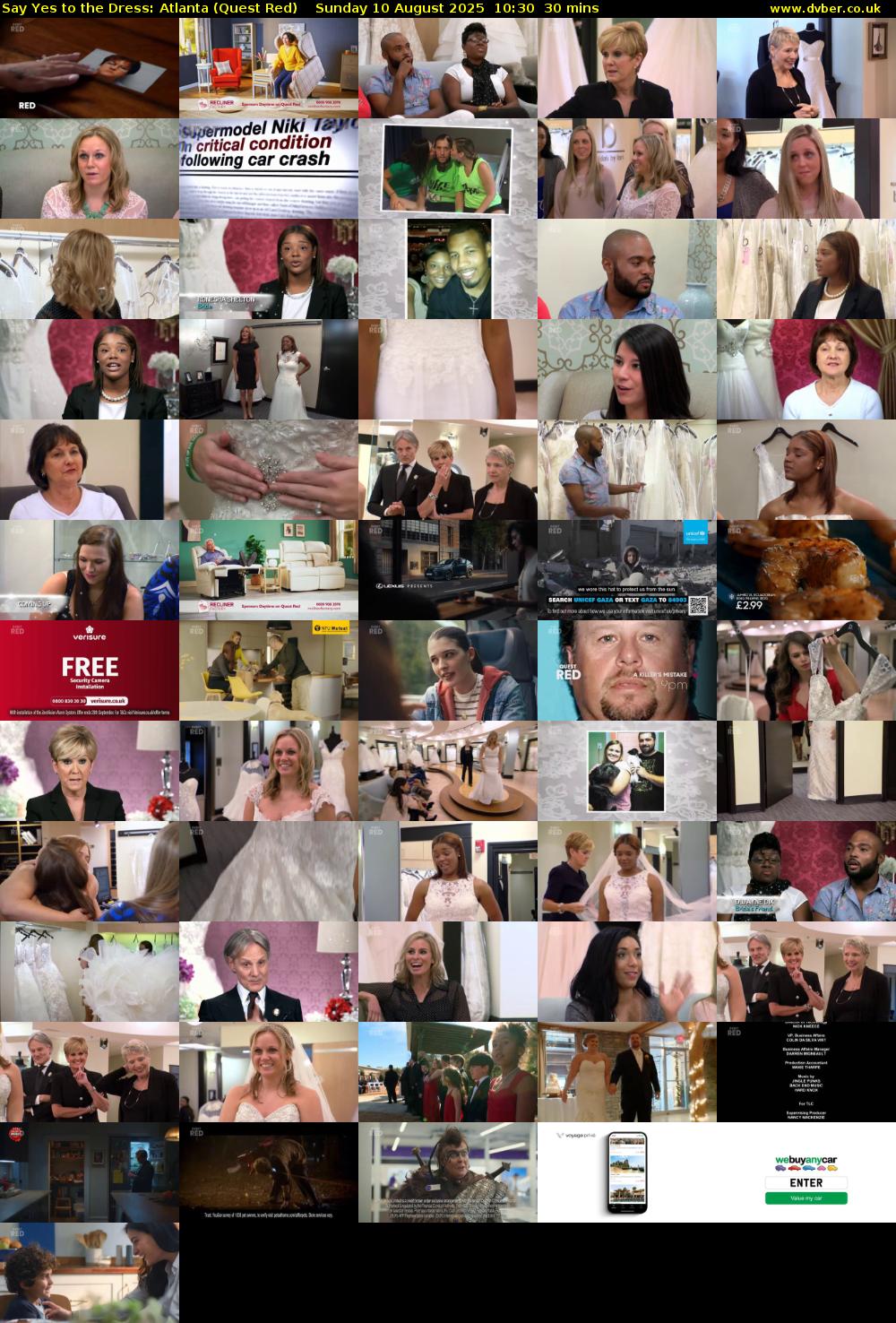 Say Yes to the Dress: Atlanta (Quest Red) Sunday 10 August 2025 10:30 - 11:00