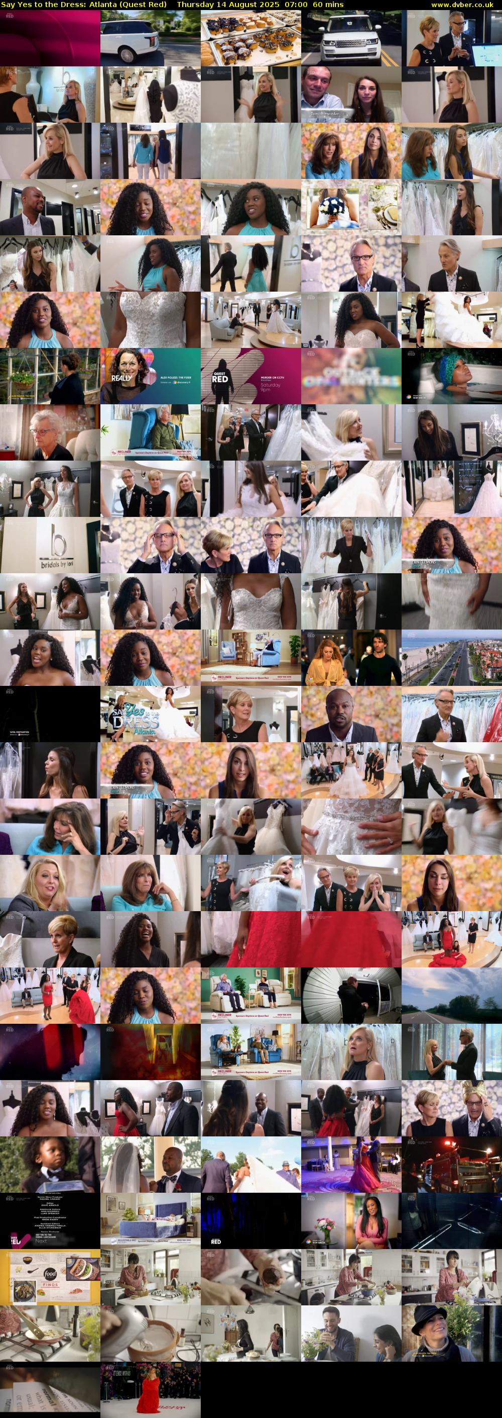 Say Yes to the Dress: Atlanta (Quest Red) Thursday 14 August 2025 07:00 - 08:00