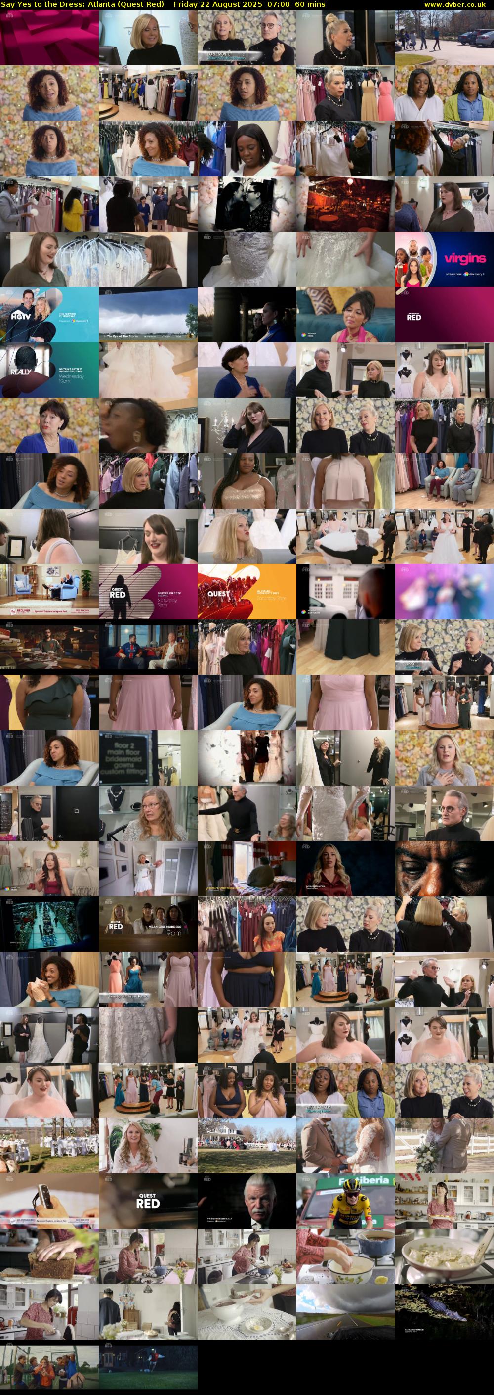 Say Yes to the Dress: Atlanta (Quest Red) Friday 22 August 2025 07:00 - 08:00