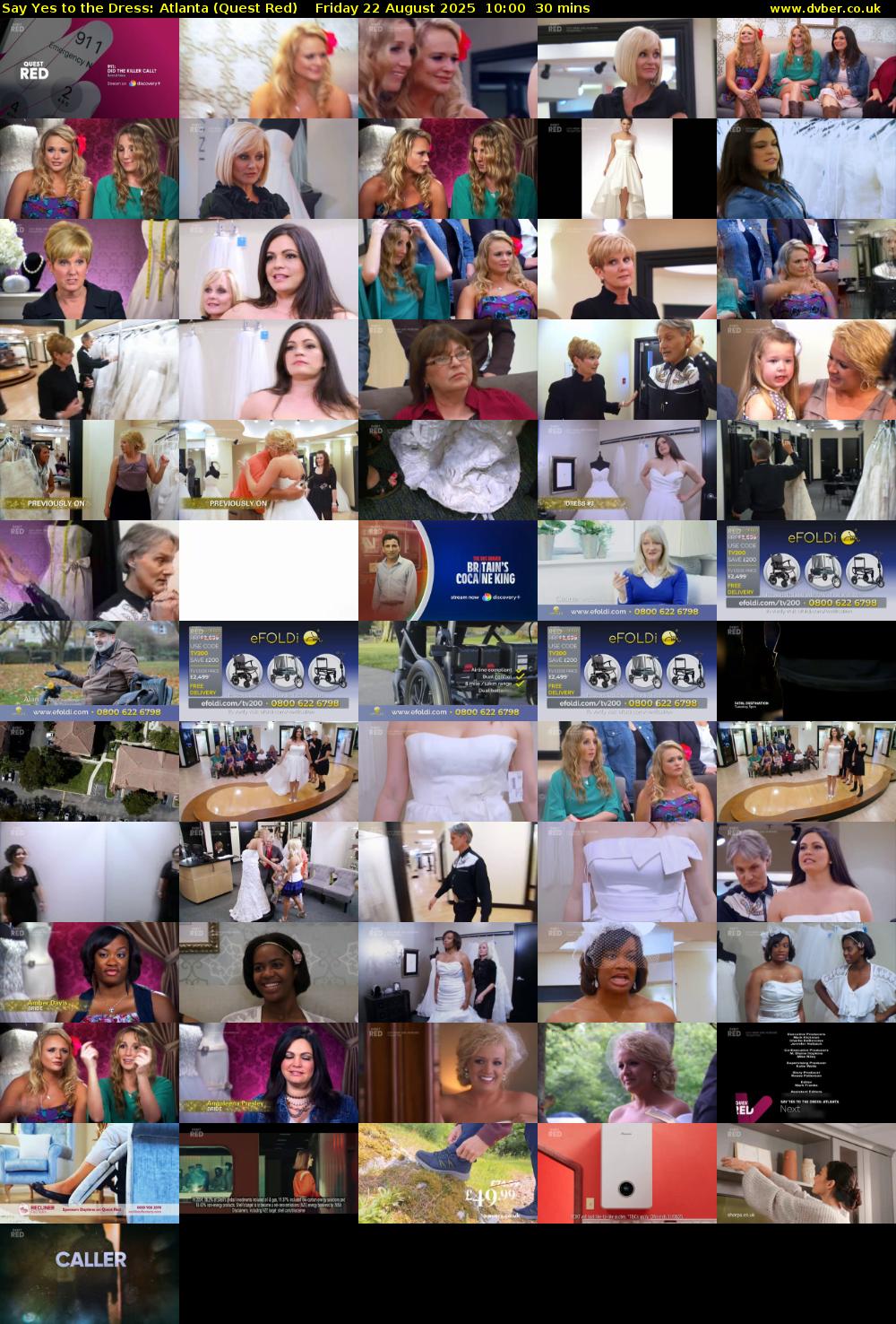 Say Yes to the Dress: Atlanta (Quest Red) Friday 22 August 2025 10:00 - 10:30