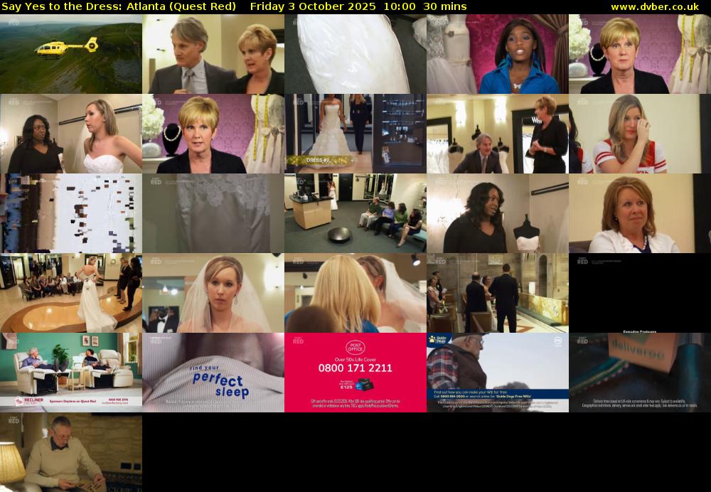 Say Yes to the Dress: Atlanta (Quest Red) Friday 3 October 2025 10:00 - 10:30