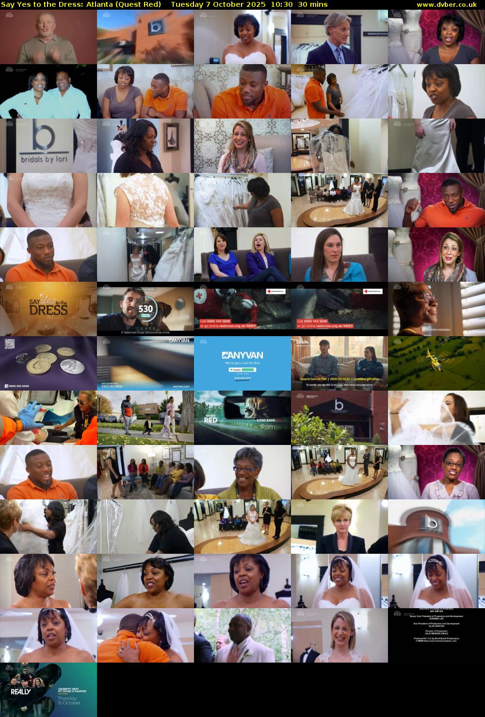 Say Yes to the Dress: Atlanta (Quest Red) Tuesday 7 October 2025 10:30 - 11:00