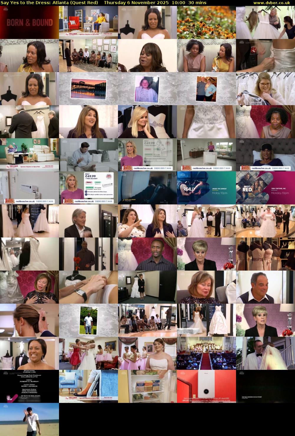 Say Yes to the Dress: Atlanta (Quest Red) Thursday 6 November 2025 10:00 - 10:30