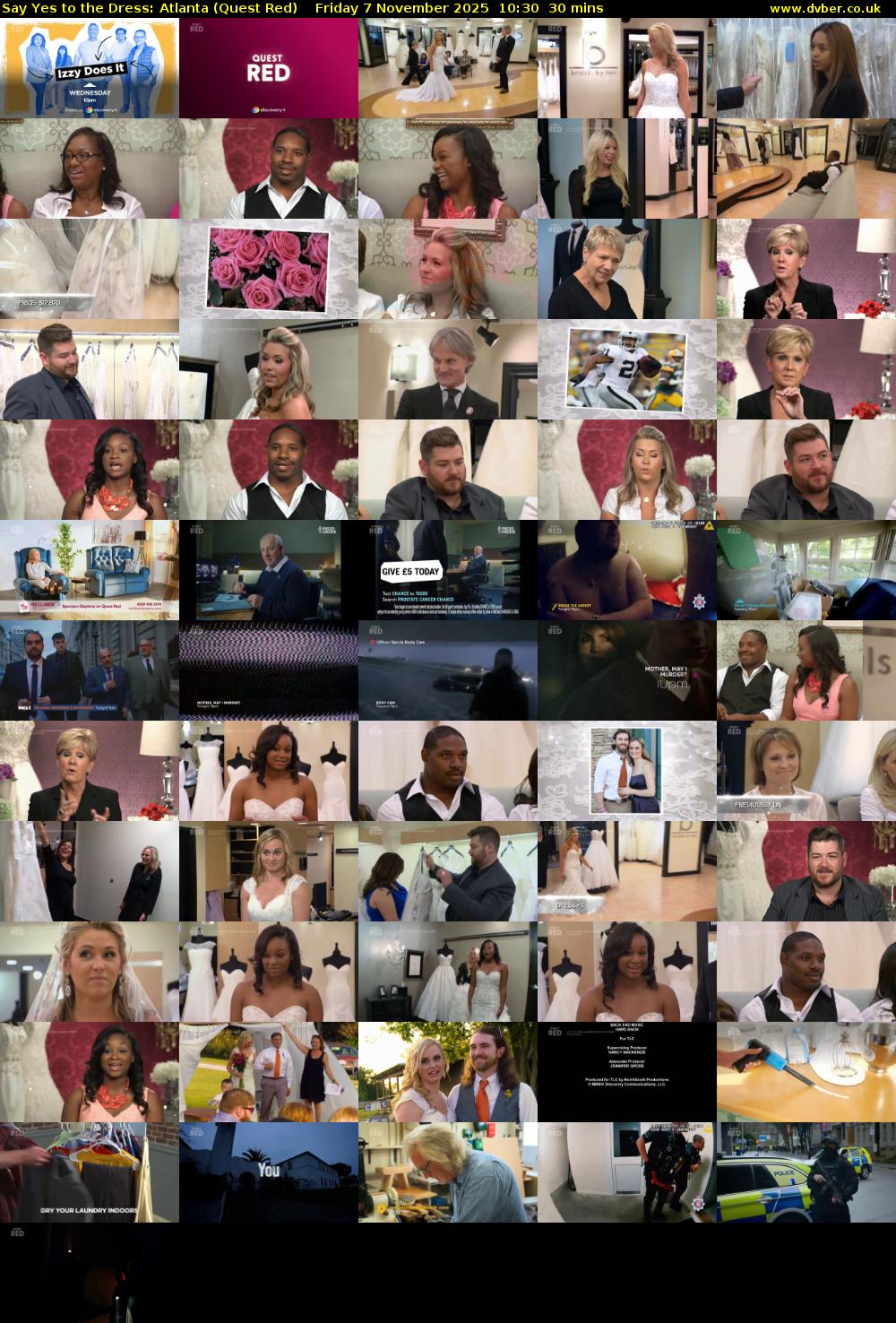 Say Yes to the Dress: Atlanta (Quest Red) Friday 7 November 2025 10:30 - 11:00