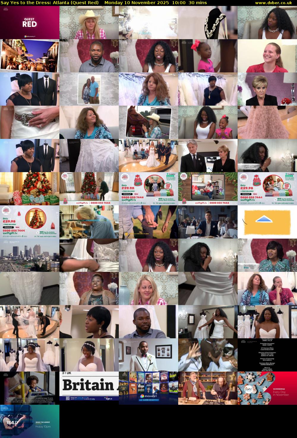 Say Yes to the Dress: Atlanta (Quest Red) Monday 10 November 2025 10:00 - 10:30