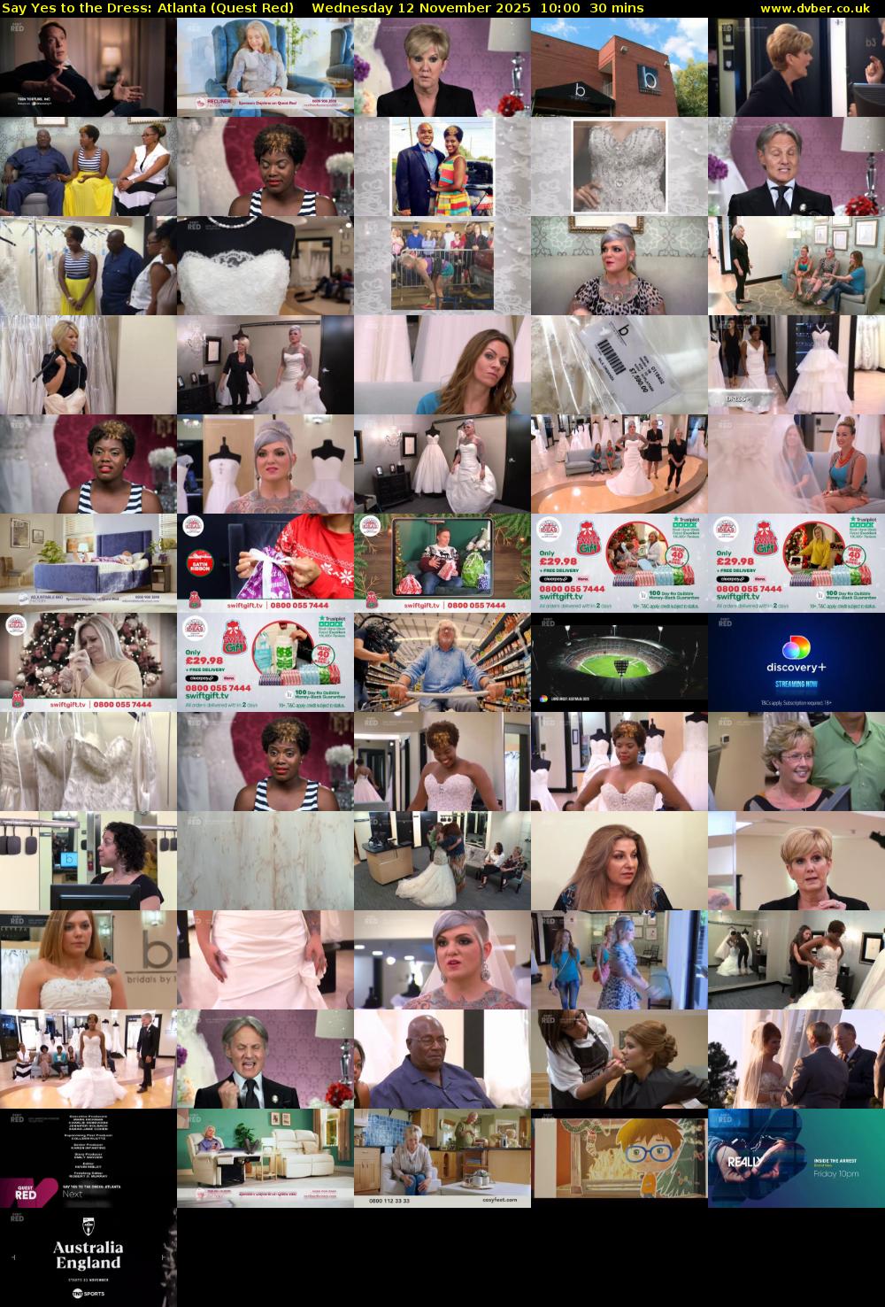 Say Yes to the Dress: Atlanta (Quest Red) Wednesday 12 November 2025 10:00 - 10:30