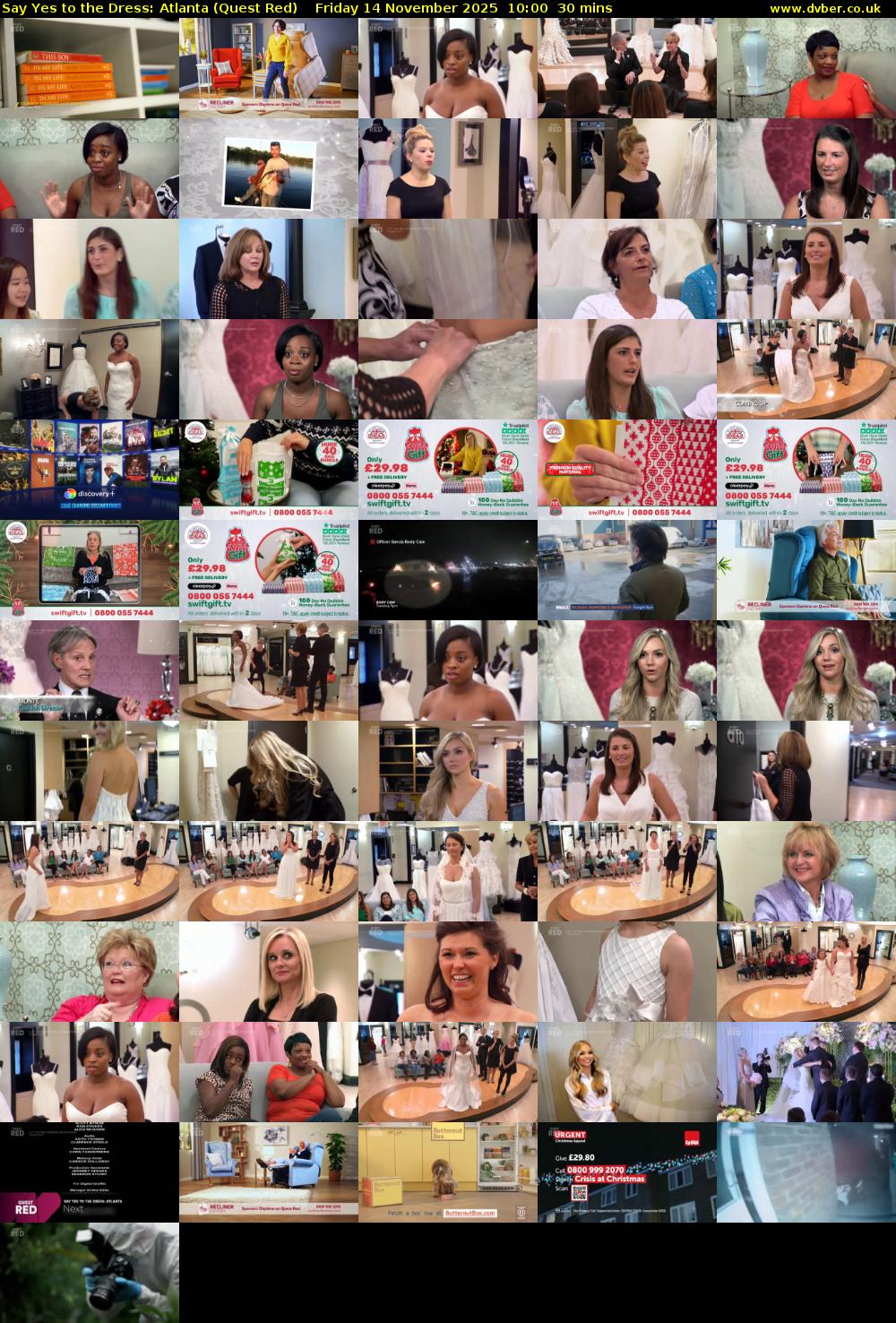 Say Yes to the Dress: Atlanta (Quest Red) Friday 14 November 2025 10:00 - 10:30