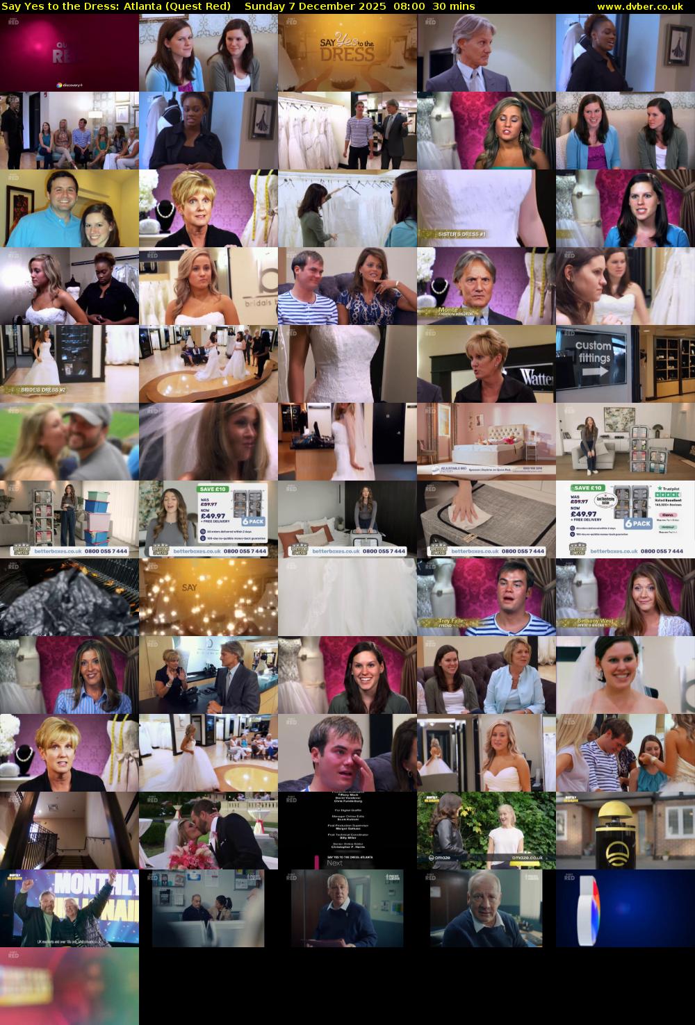 Say Yes to the Dress: Atlanta (Quest Red) Sunday 7 December 2025 08:00 - 08:30