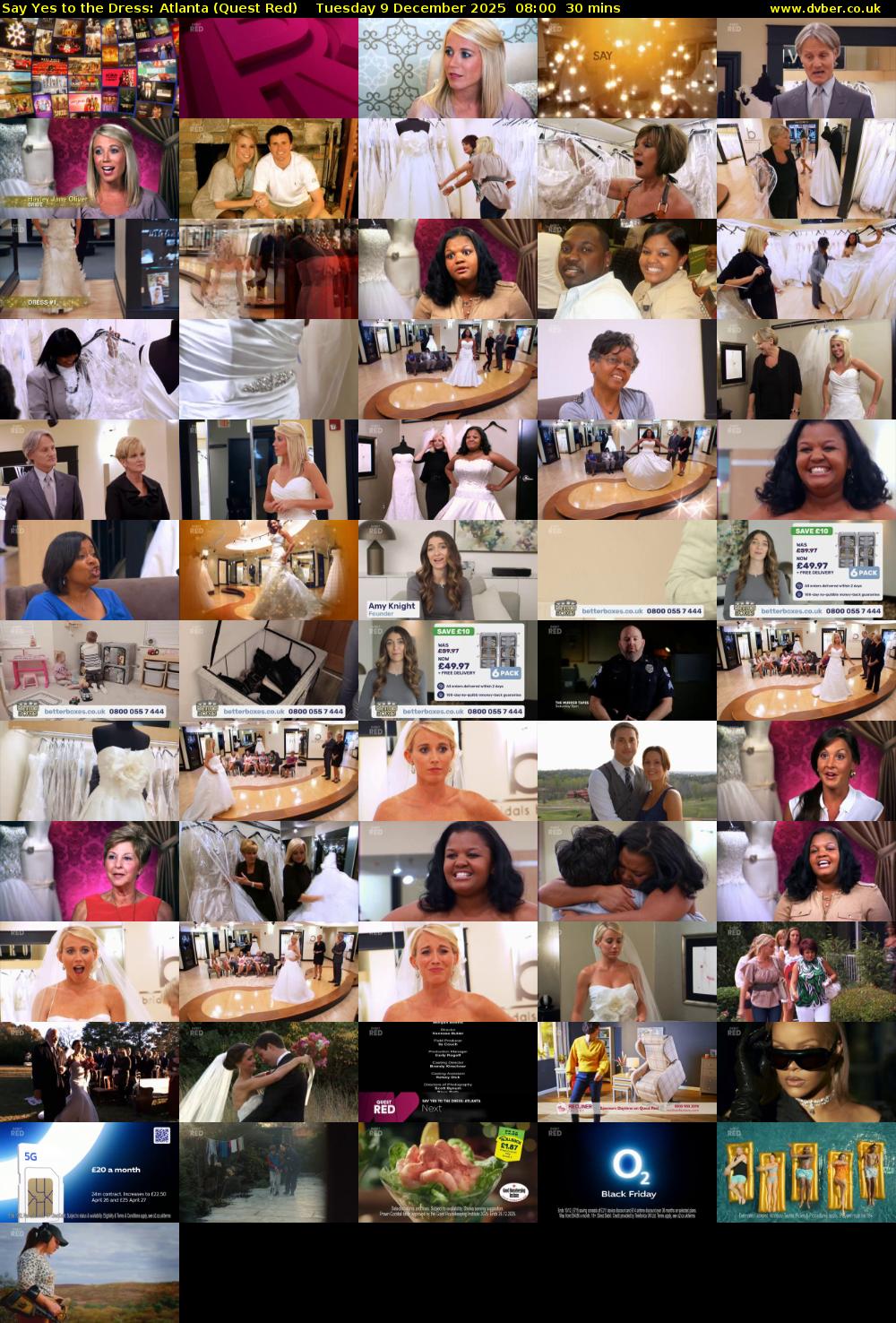 Say Yes to the Dress: Atlanta (Quest Red) Tuesday 9 December 2025 08:00 - 08:30