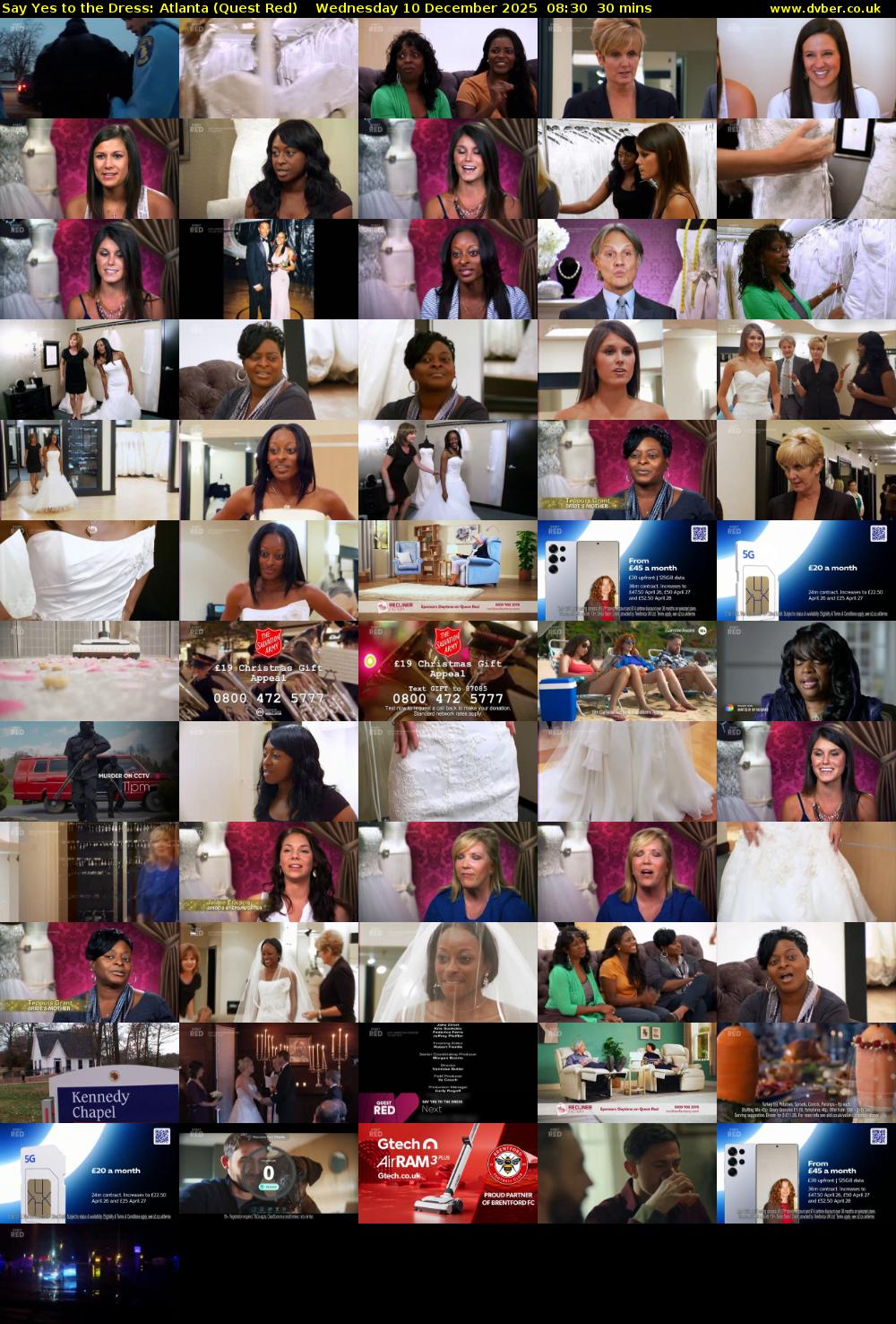 Say Yes to the Dress: Atlanta (Quest Red) Wednesday 10 December 2025 08:30 - 09:00