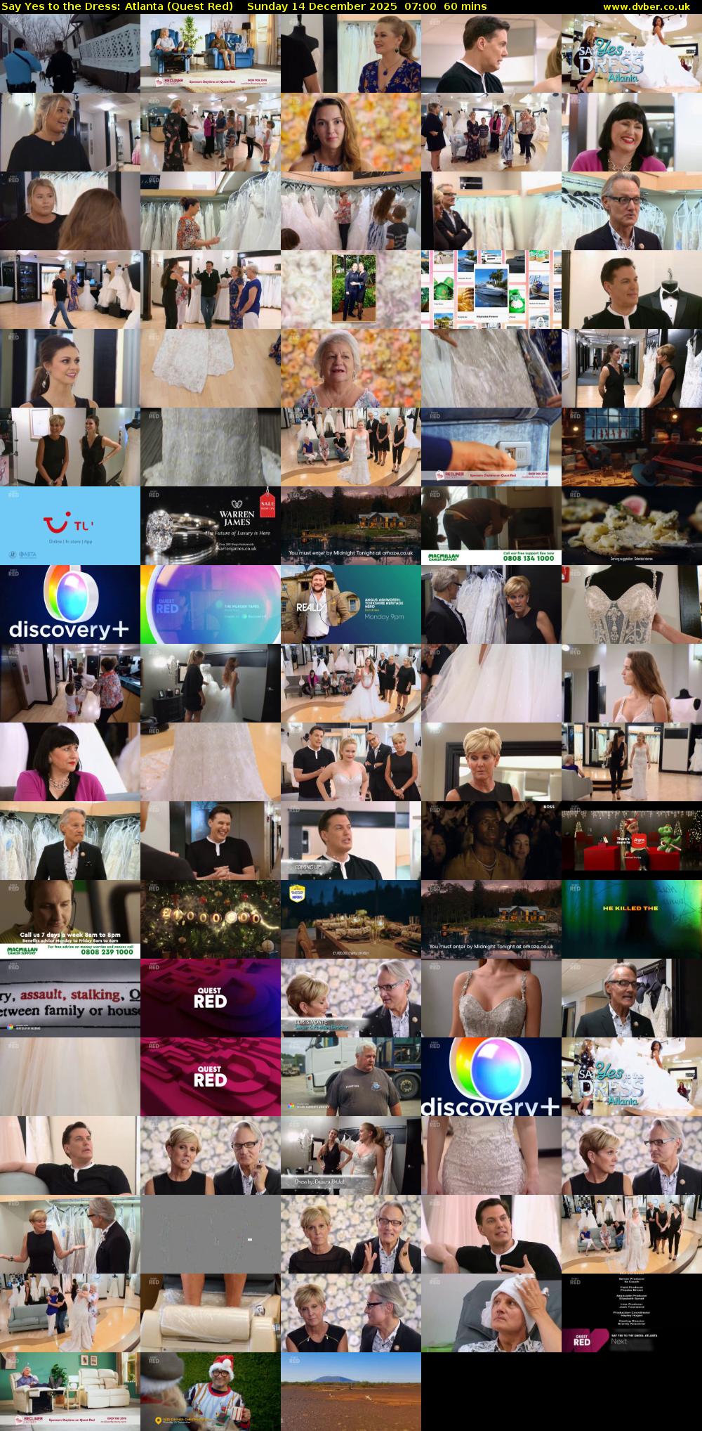 Say Yes to the Dress: Atlanta (Quest Red) Sunday 14 December 2025 07:00 - 08:00