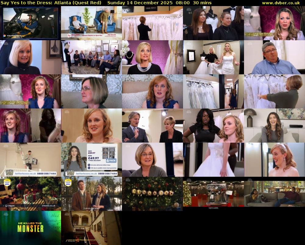 Say Yes to the Dress: Atlanta (Quest Red) Sunday 14 December 2025 08:00 - 08:30