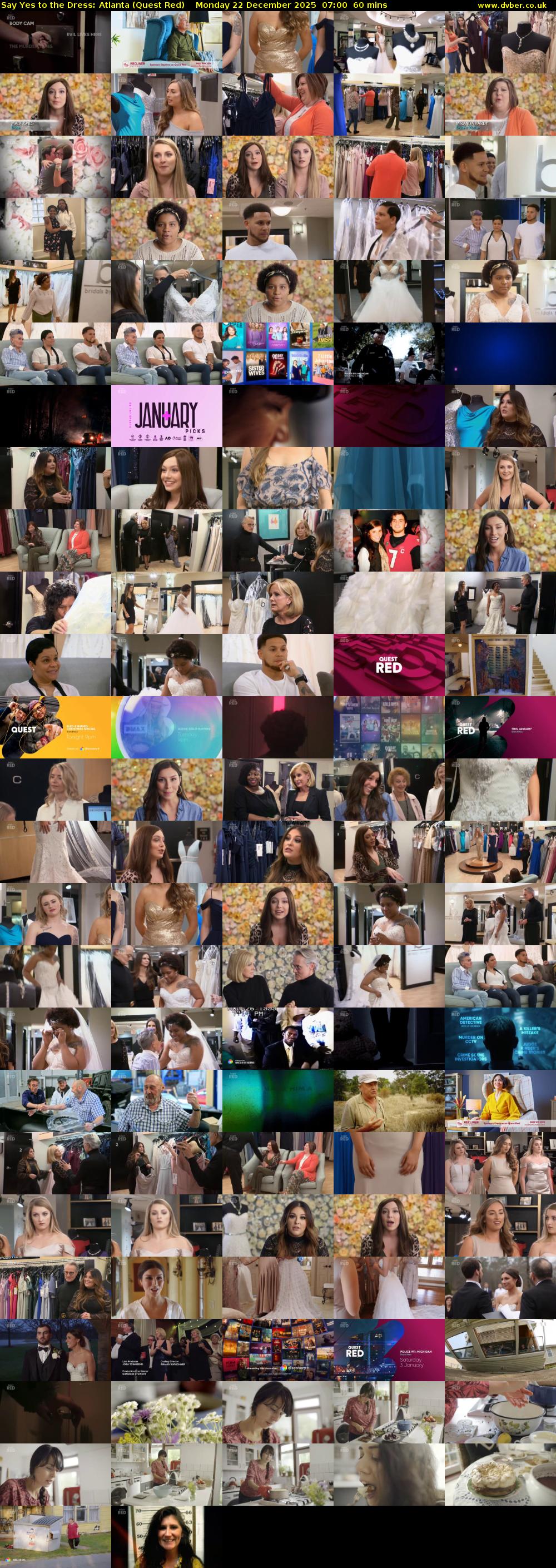 Say Yes to the Dress: Atlanta (Quest Red) Monday 22 December 2025 07:00 - 08:00