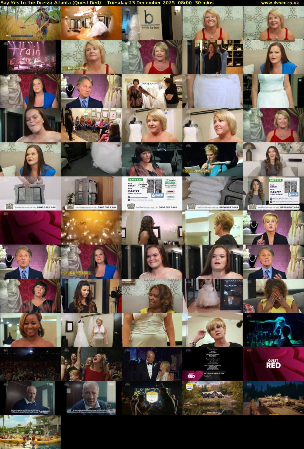 Say Yes to the Dress: Atlanta (Quest Red) Tuesday 23 December 2025 08:00 - 08:30
