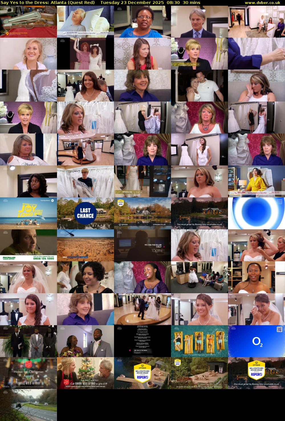 Say Yes to the Dress: Atlanta (Quest Red) Tuesday 23 December 2025 08:30 - 09:00