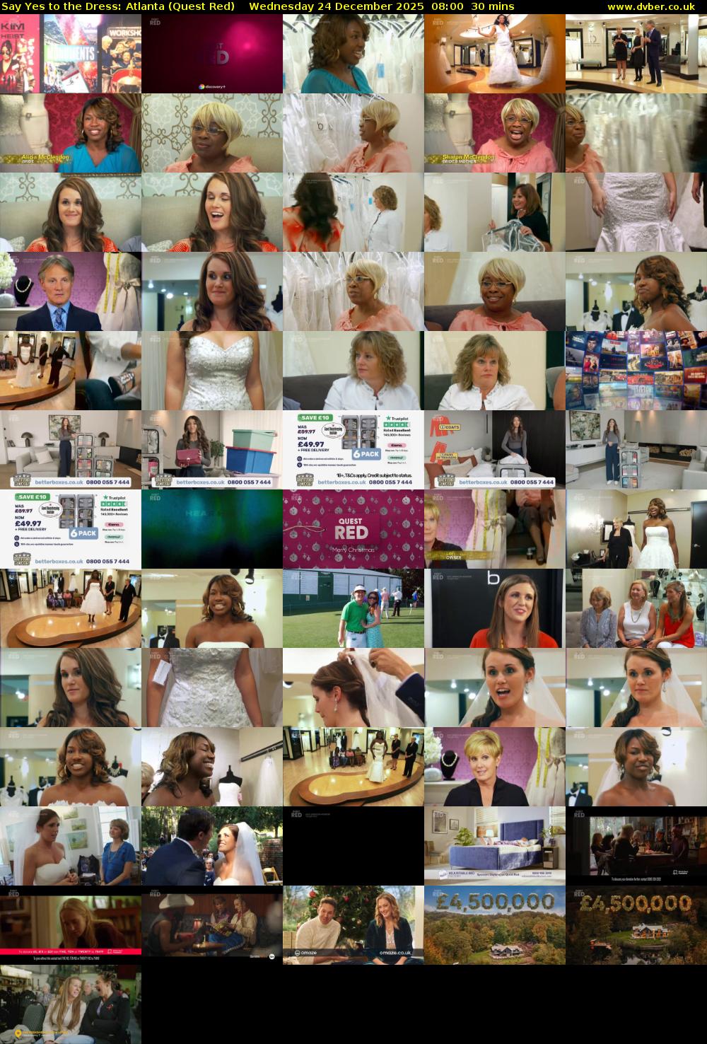 Say Yes to the Dress: Atlanta (Quest Red) Wednesday 24 December 2025 08:00 - 08:30