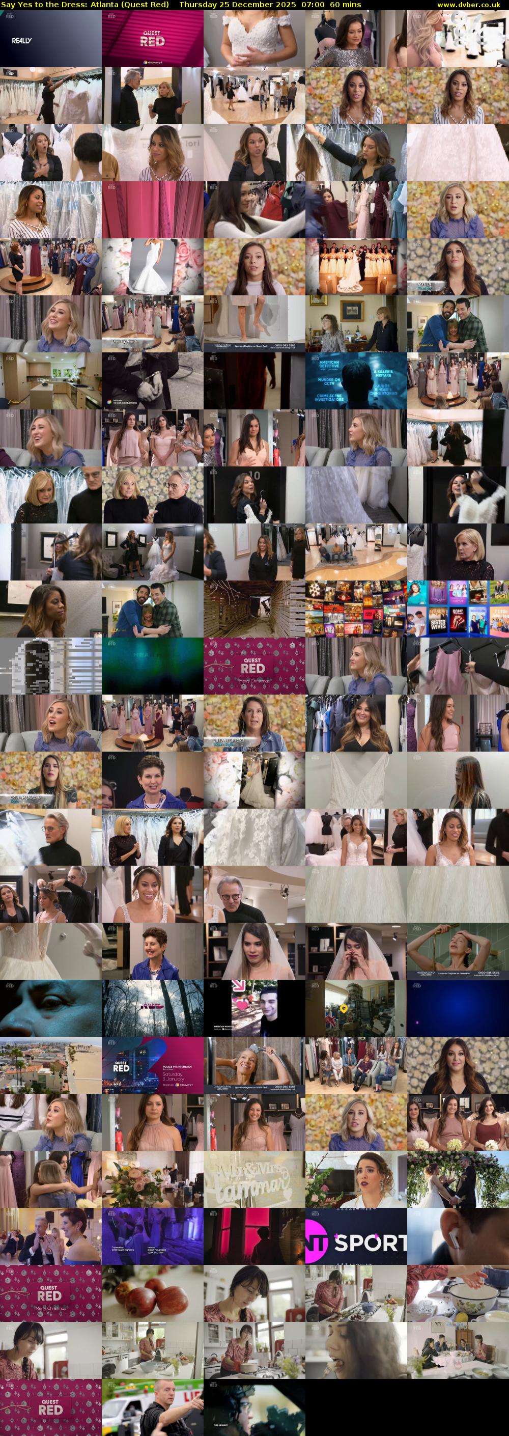 Say Yes to the Dress: Atlanta (Quest Red) Thursday 25 December 2025 07:00 - 08:00