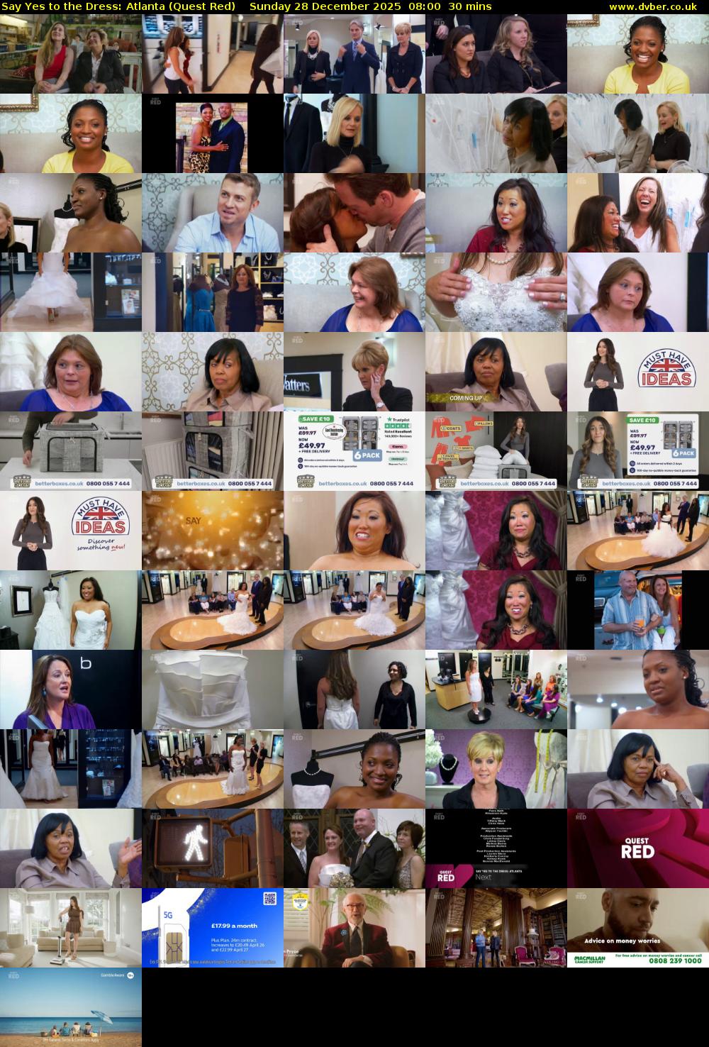 Say Yes to the Dress: Atlanta (Quest Red) Sunday 28 December 2025 08:00 - 08:30