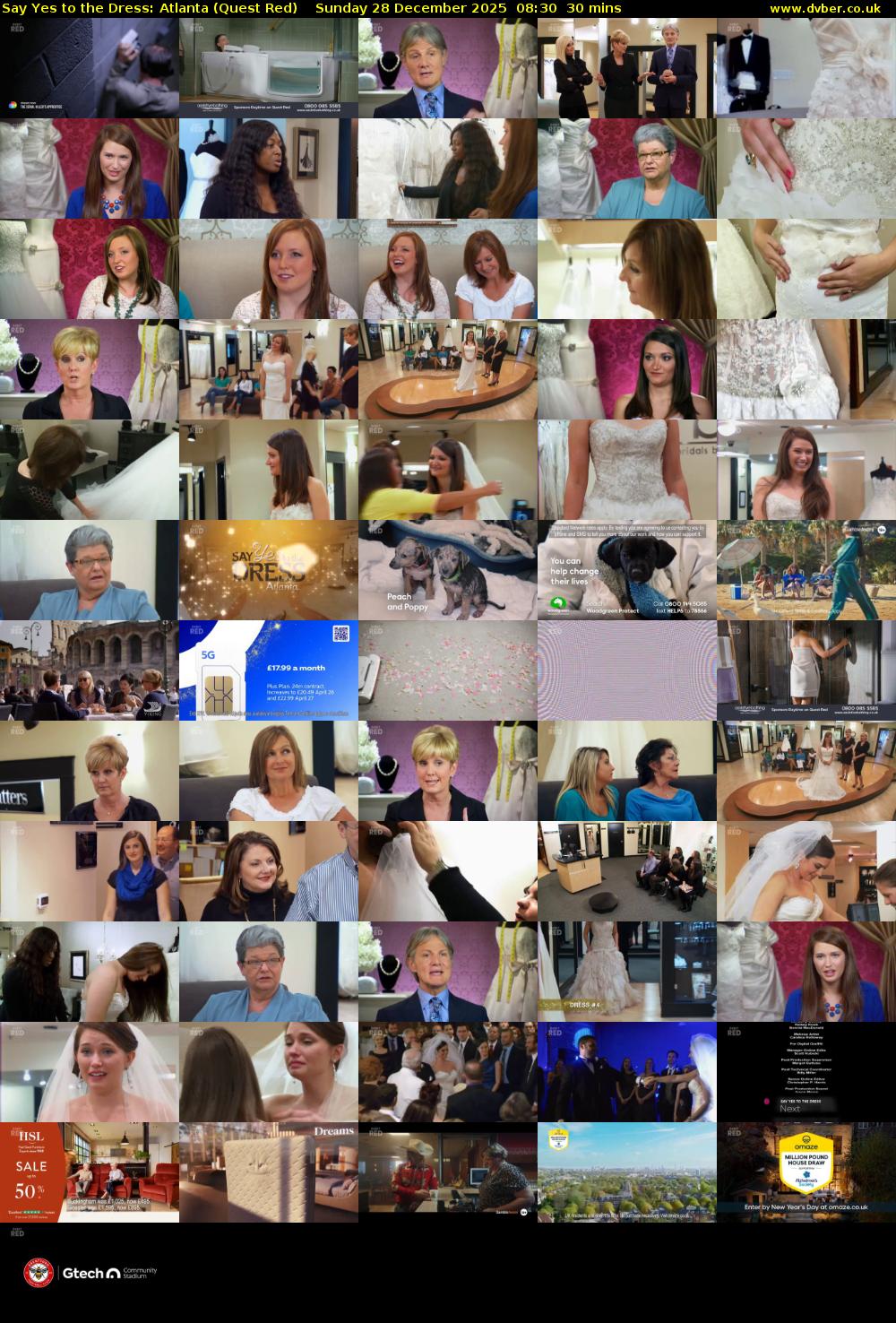 Say Yes to the Dress: Atlanta (Quest Red) Sunday 28 December 2025 08:30 - 09:00