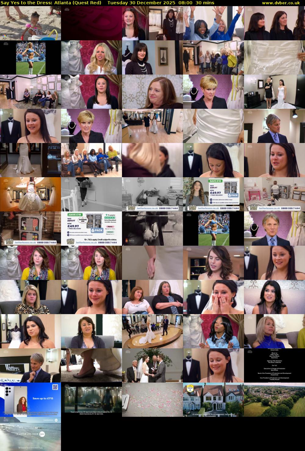 Say Yes to the Dress: Atlanta (Quest Red) Tuesday 30 December 2025 08:00 - 08:30