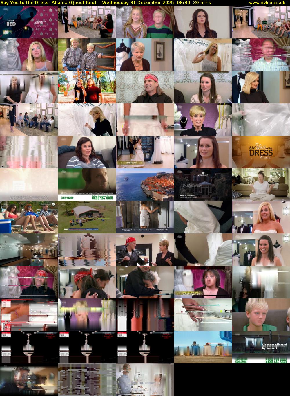 Say Yes to the Dress: Atlanta (Quest Red) Wednesday 31 December 2025 08:30 - 09:00