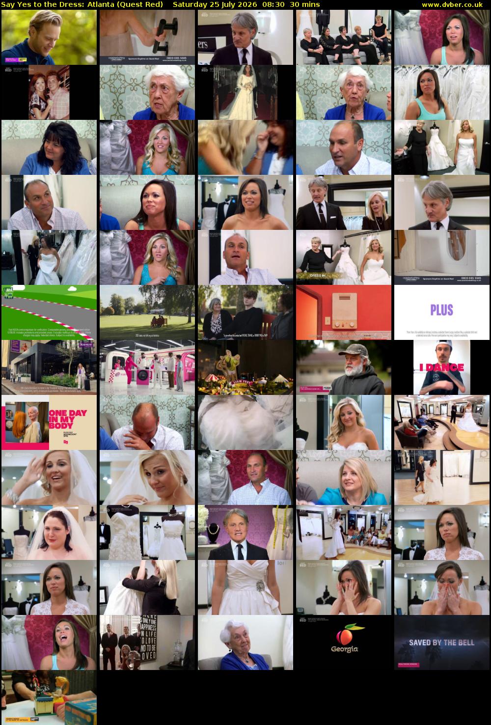 Say Yes to the Dress: Atlanta (Quest Red) Saturday 25 July 2026 08:30 - 09:00