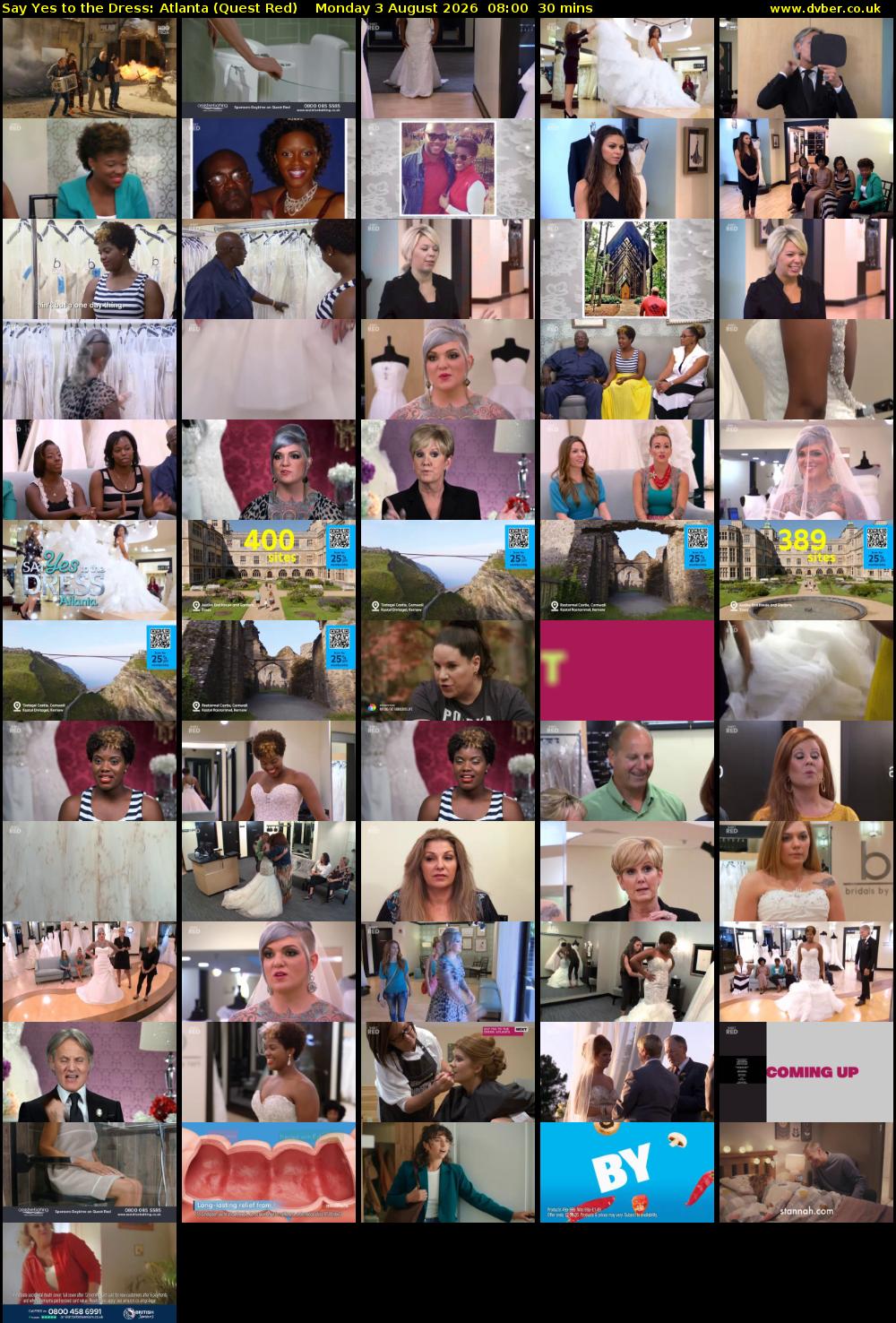 Say Yes to the Dress: Atlanta (Quest Red) Monday 3 August 2026 08:00 - 08:30