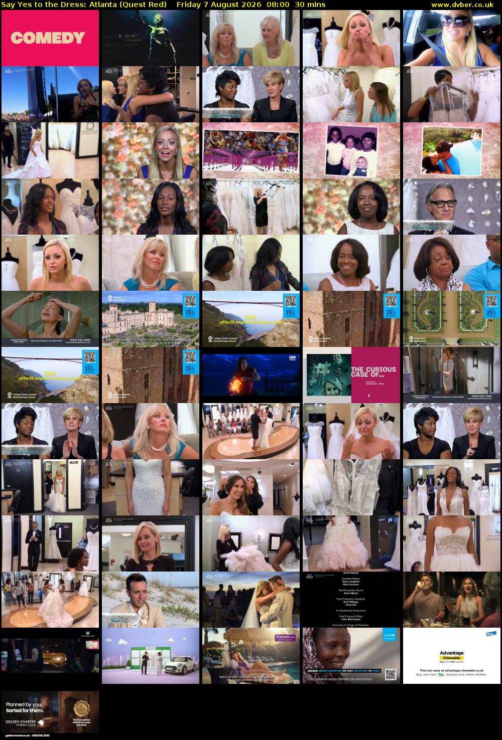 Say Yes to the Dress: Atlanta (Quest Red) Friday 7 August 2026 08:00 - 08:30