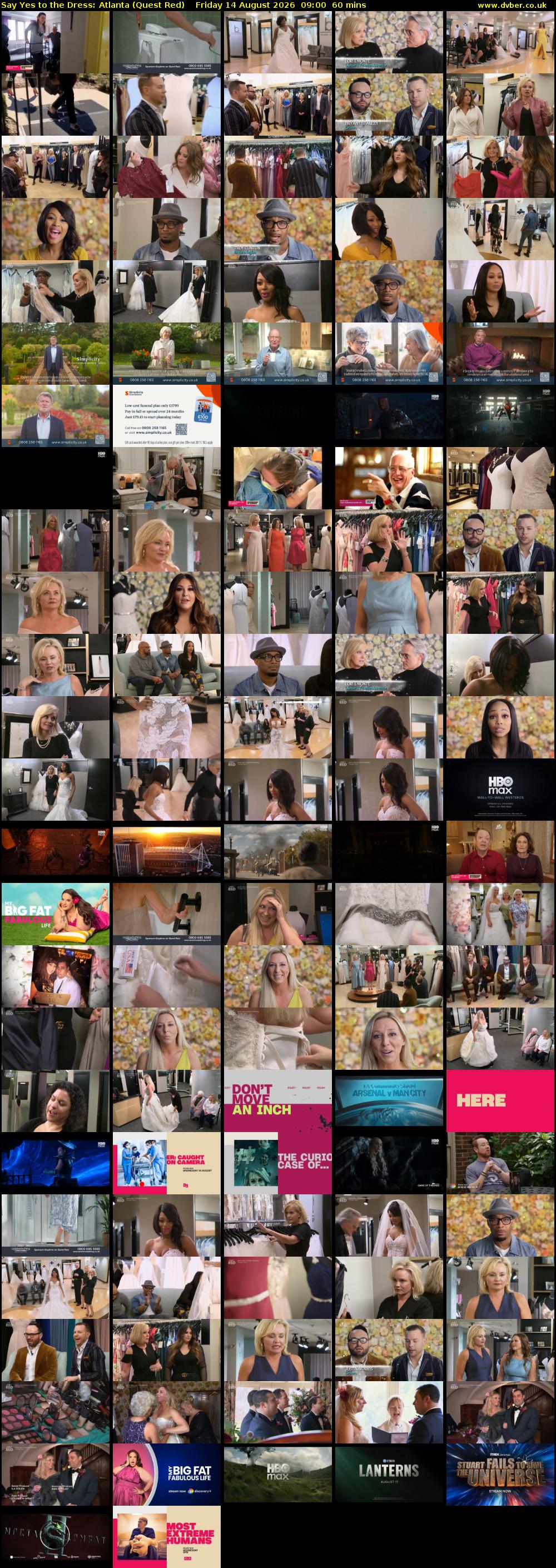 Say Yes to the Dress: Atlanta (Quest Red) Friday 14 August 2026 09:00 - 10:00