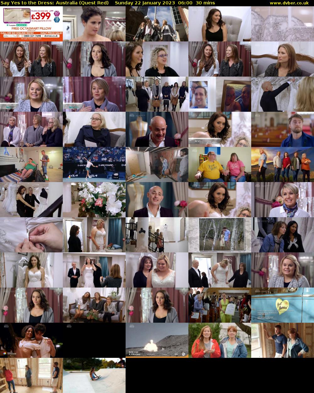 Say Yes to the Dress: Australia (Quest Red) Sunday 22 January 2023 06:00 - 06:30