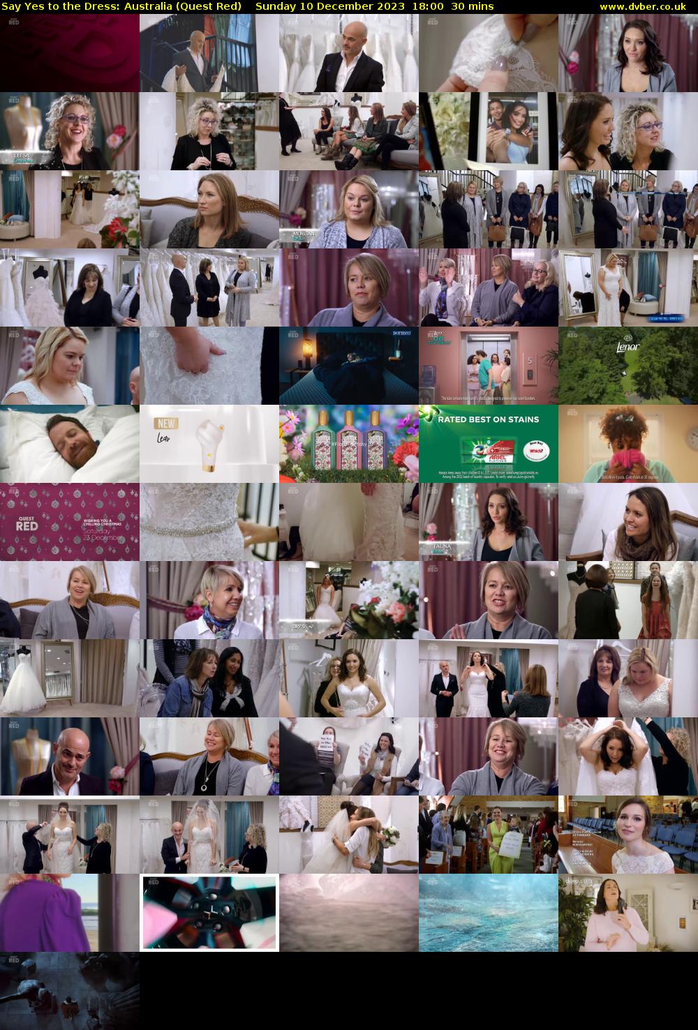 Say Yes to the Dress: Australia (Quest Red) Sunday 10 December 2023 18:00 - 18:30