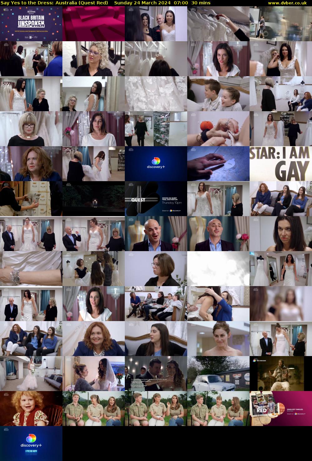Say Yes to the Dress: Australia (Quest Red) Sunday 24 March 2024 07:00 - 07:30