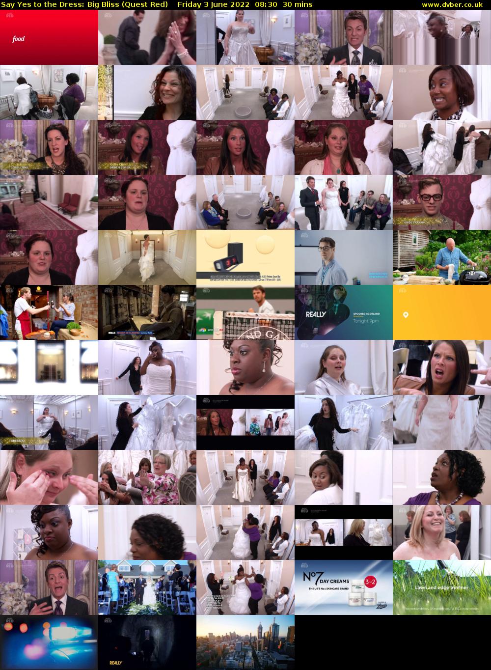 Say Yes to the Dress: Big Bliss (Quest Red) Friday 3 June 2022 08:30 - 09:00