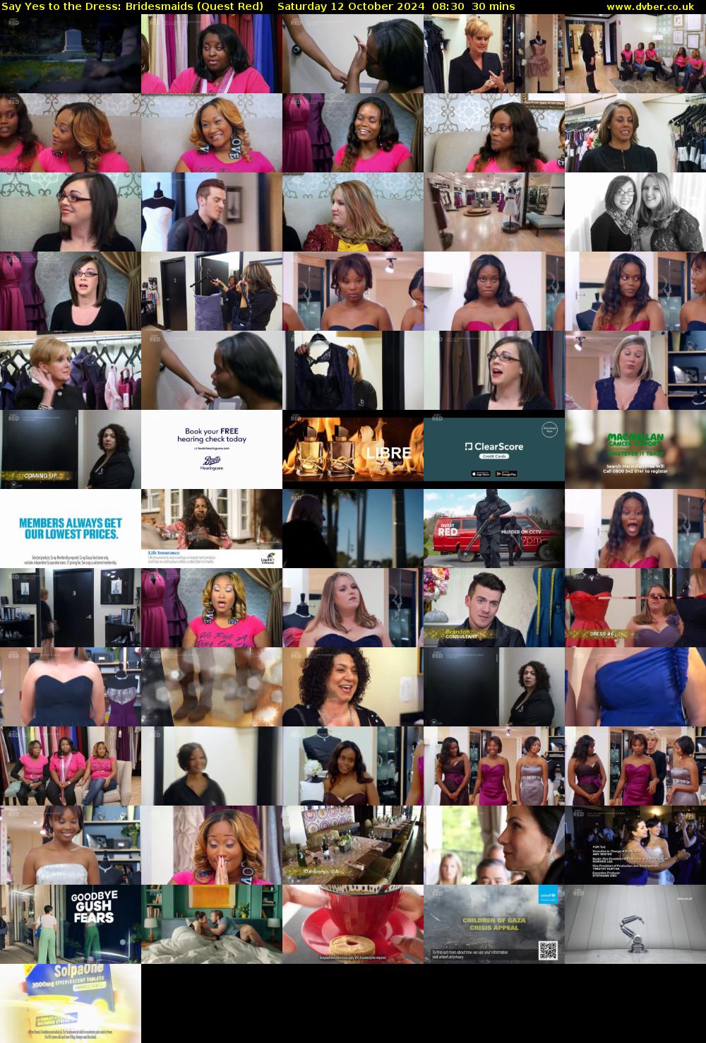 Say Yes to the Dress: Bridesmaids (Quest Red) Saturday 12 October 2024 08:30 - 09:00