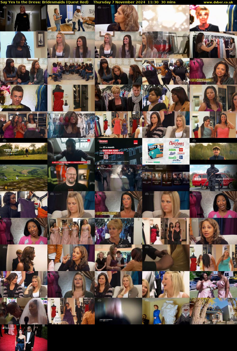 Say Yes to the Dress: Bridesmaids (Quest Red) Thursday 7 November 2024 11:30 - 12:00