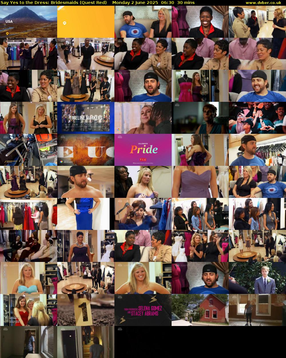 Say Yes to the Dress: Bridesmaids (Quest Red) Monday 2 June 2025 06:30 - 07:00