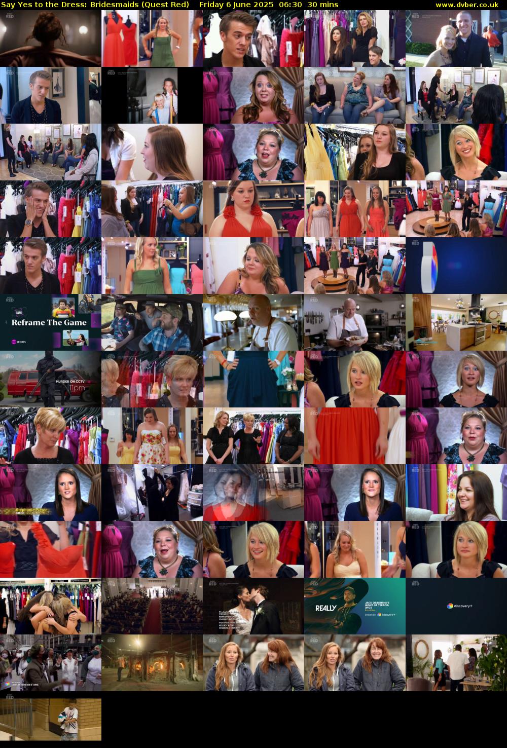 Say Yes to the Dress: Bridesmaids (Quest Red) Friday 6 June 2025 06:30 - 07:00