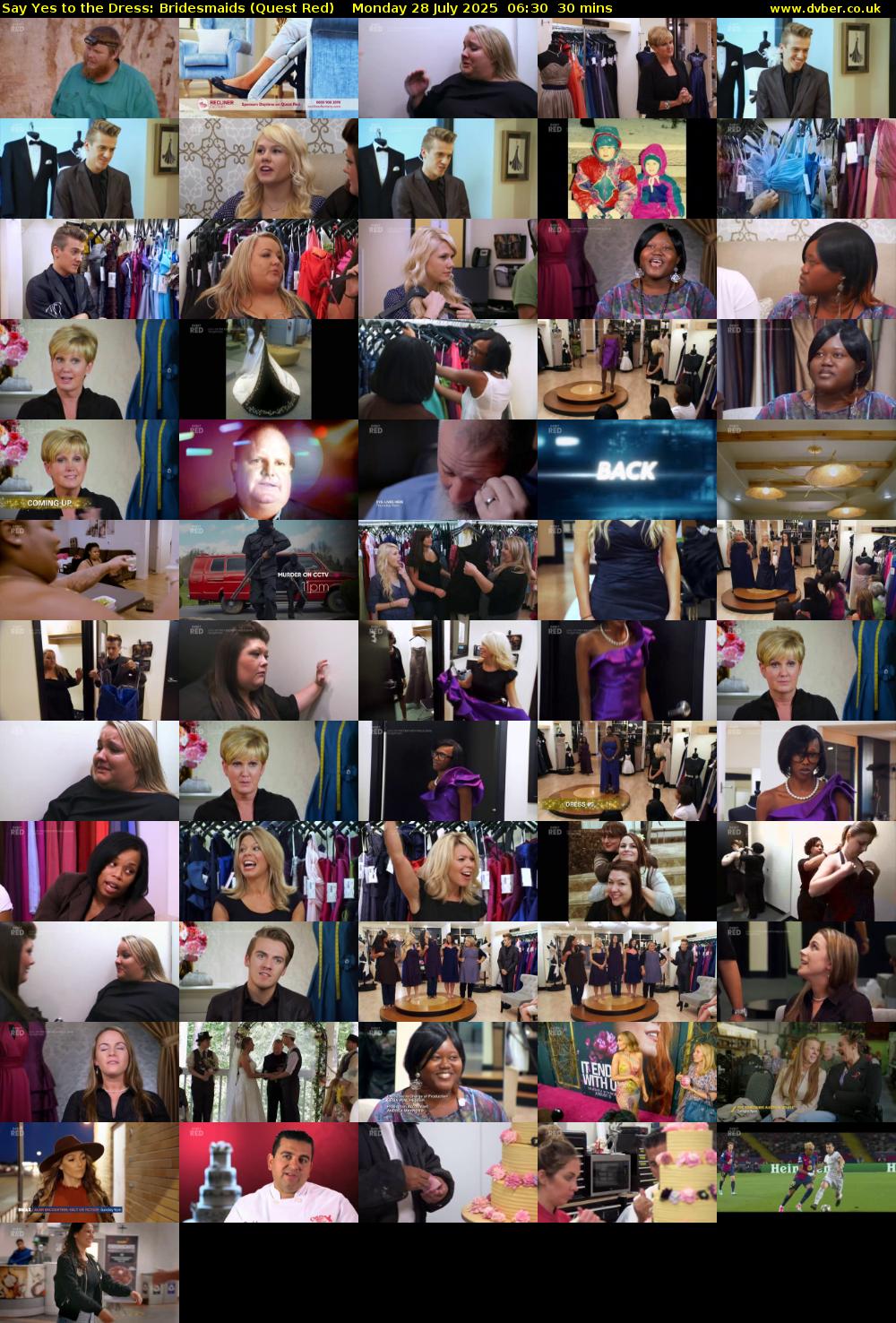 Say Yes to the Dress: Bridesmaids (Quest Red) Monday 28 July 2025 06:30 - 07:00
