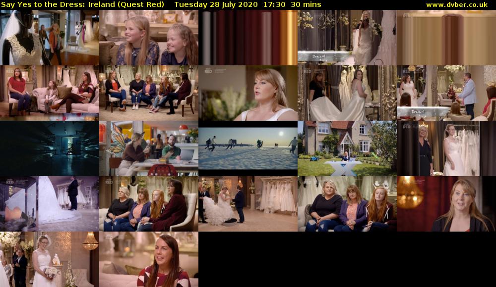 Say Yes to the Dress: Ireland (Quest Red) Tuesday 28 July 2020 17:30 - 18:00