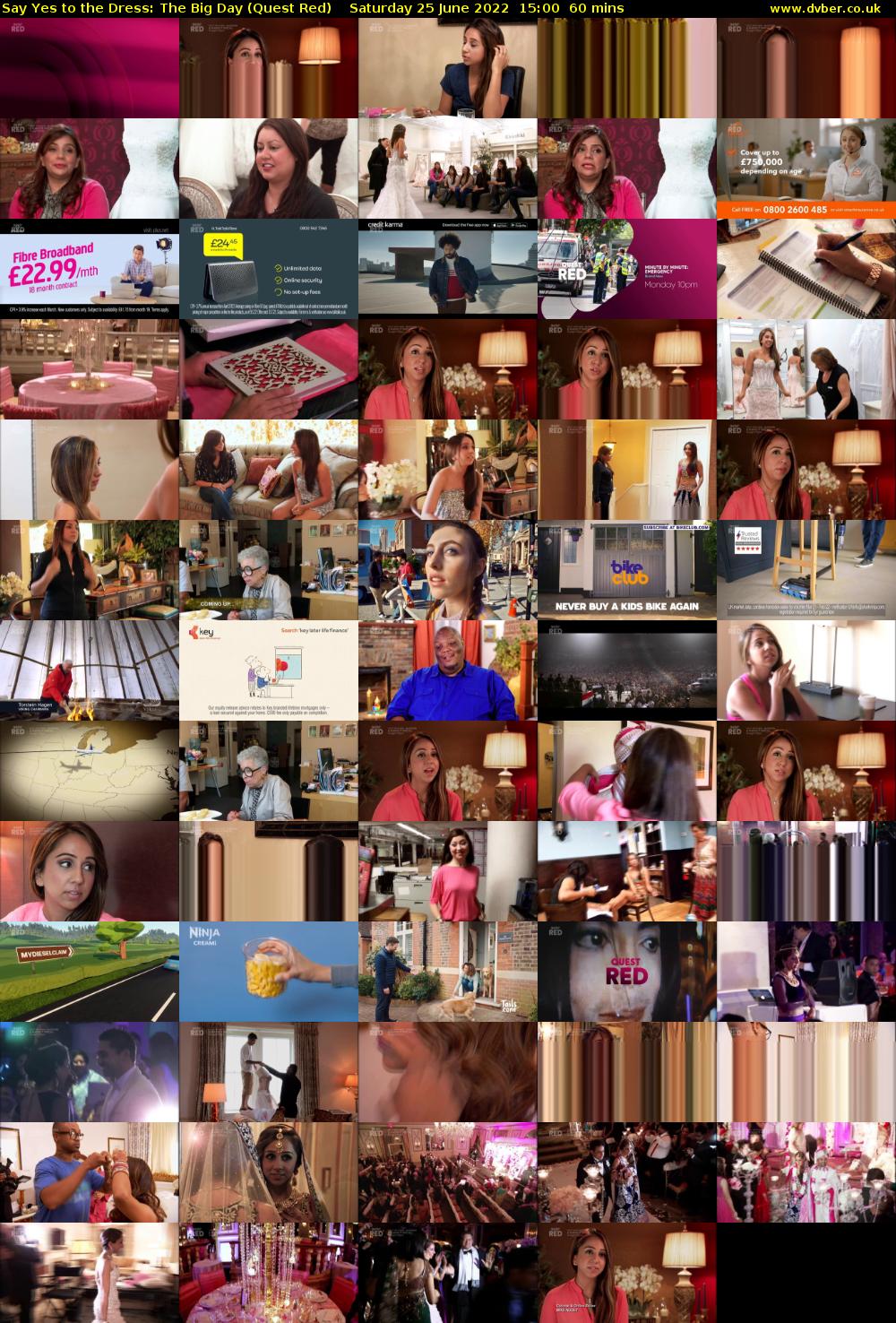 Say Yes to the Dress: The Big Day (Quest Red) Saturday 25 June 2022 15:00 - 16:00