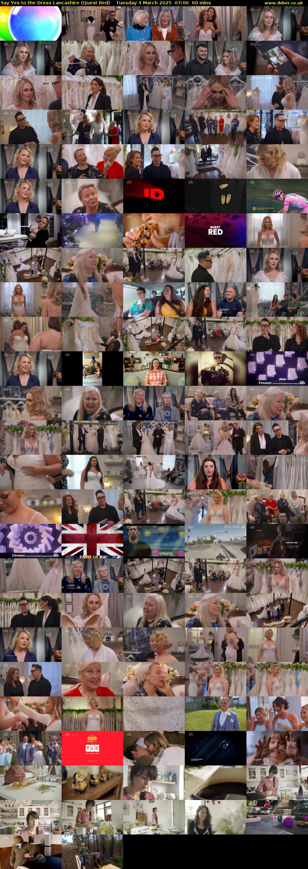 Say Yes to the Dress Lancashire (Quest Red) Tuesday 4 March 2025 07:00 - 08:00