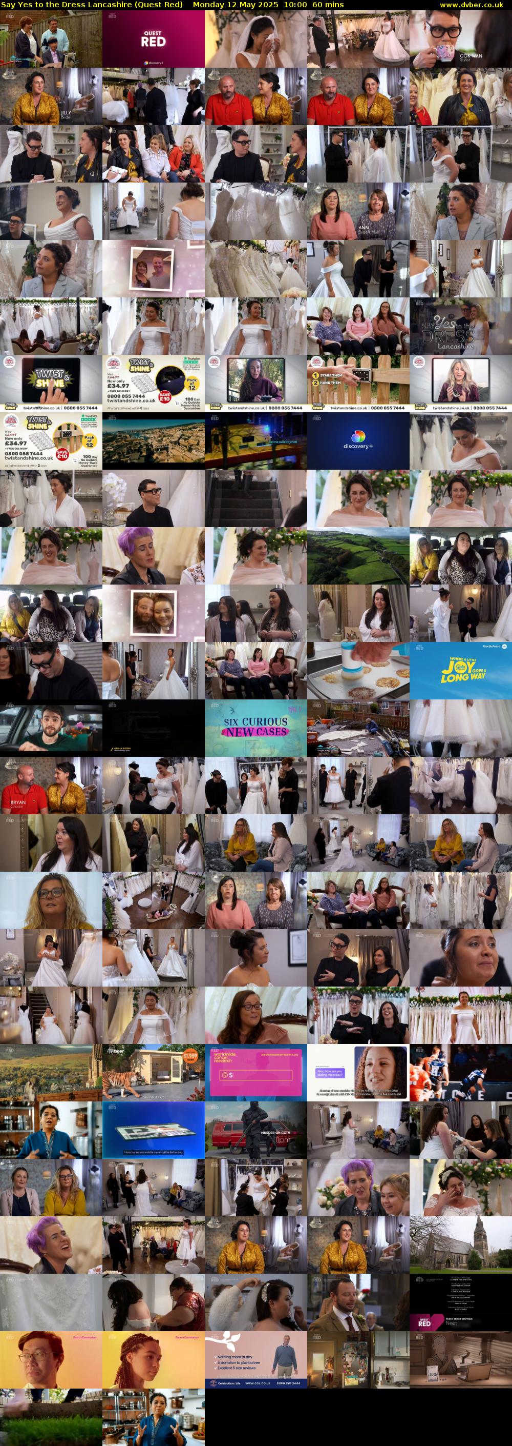 Say Yes to the Dress Lancashire (Quest Red) Monday 12 May 2025 10:00 - 11:00