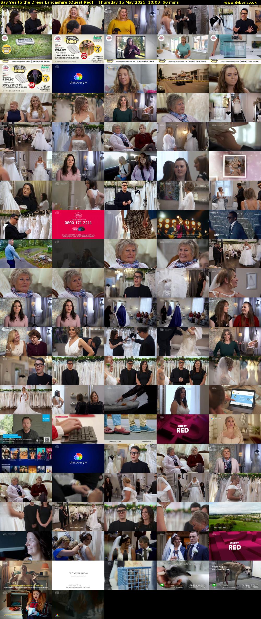Say Yes to the Dress Lancashire (Quest Red) Thursday 15 May 2025 10:00 - 11:00