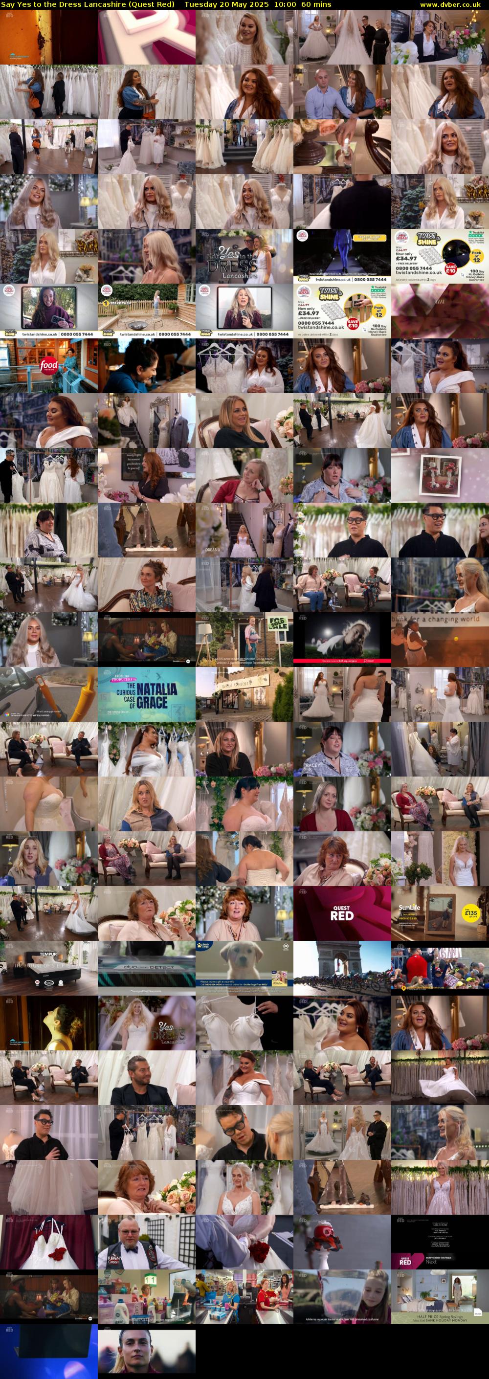 Say Yes to the Dress Lancashire (Quest Red) Tuesday 20 May 2025 10:00 - 11:00