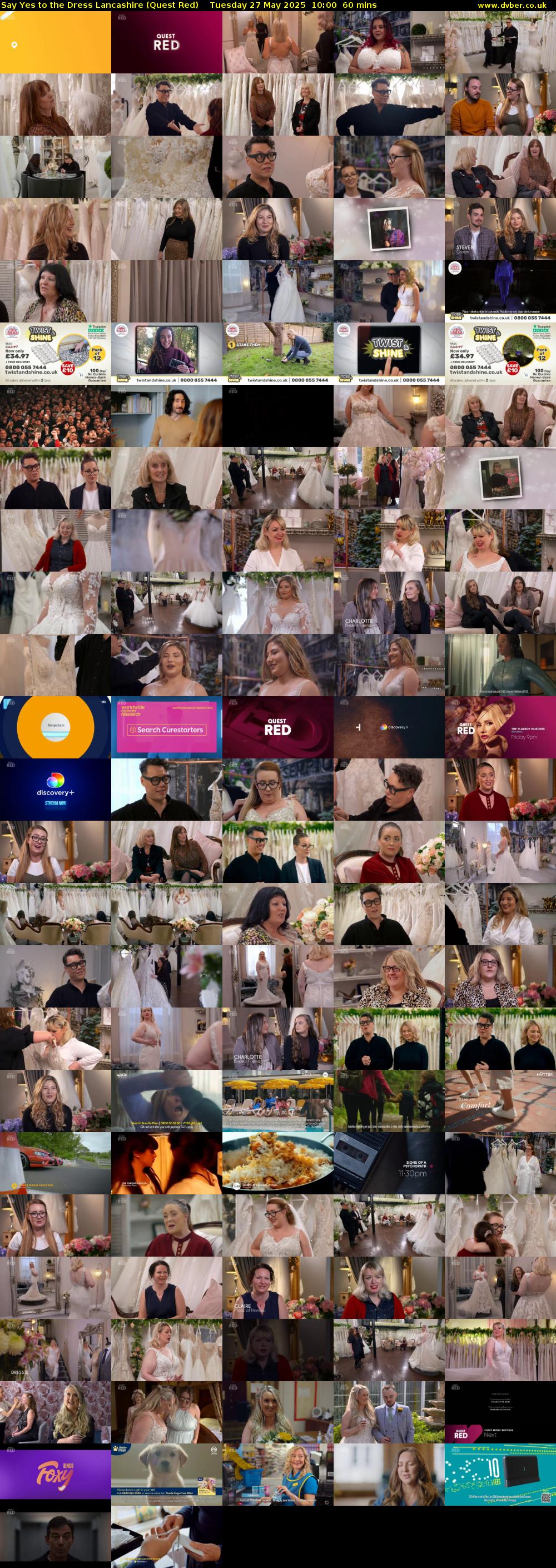 Say Yes to the Dress Lancashire (Quest Red) Tuesday 27 May 2025 10:00 - 11:00