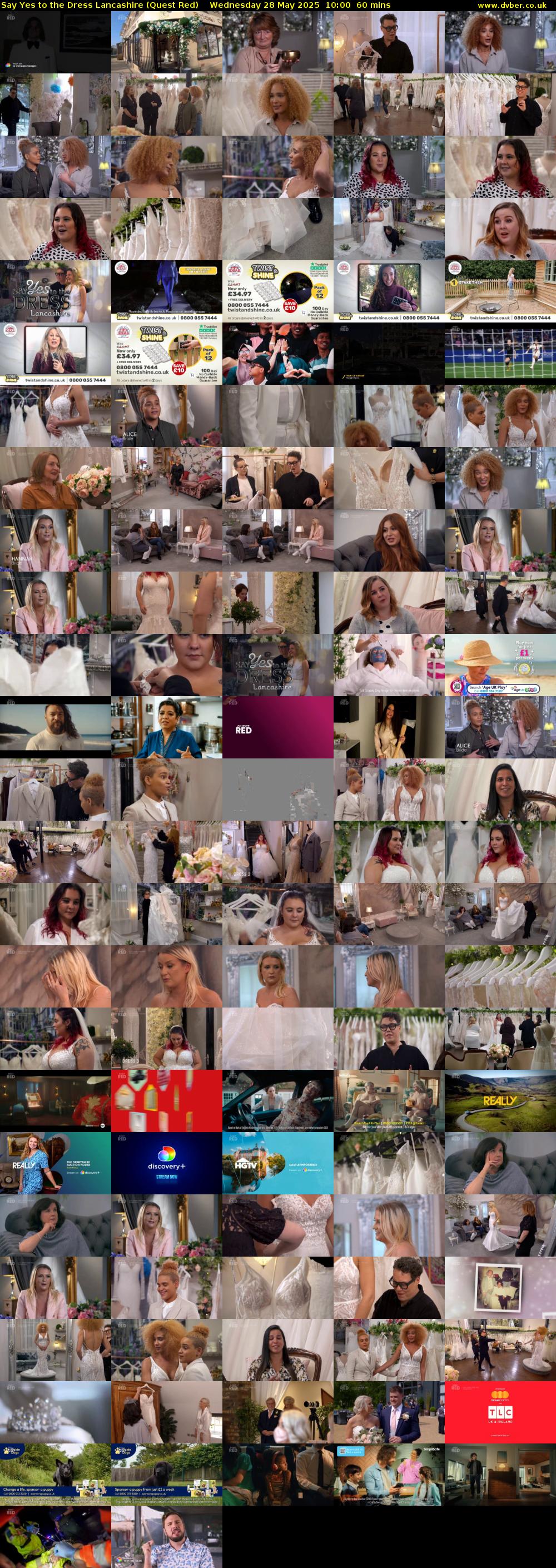 Say Yes to the Dress Lancashire (Quest Red) Wednesday 28 May 2025 10:00 - 11:00