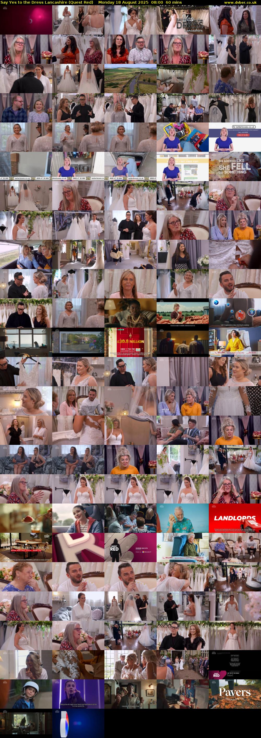 Say Yes to the Dress Lancashire (Quest Red) Monday 18 August 2025 08:00 - 09:00