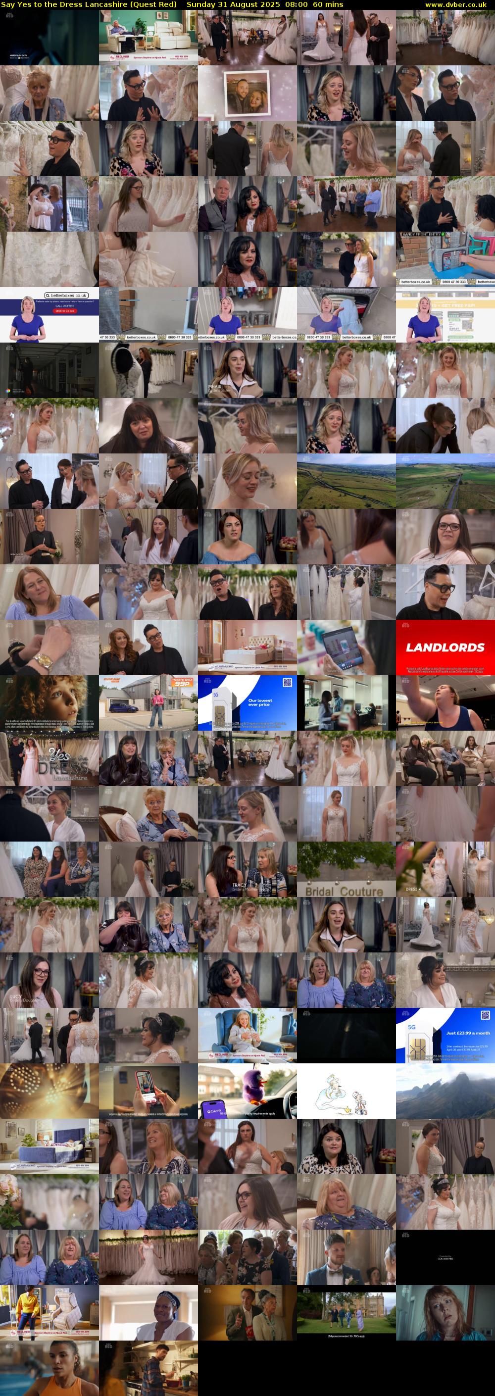 Say Yes to the Dress Lancashire (Quest Red) Sunday 31 August 2025 08:00 - 09:00