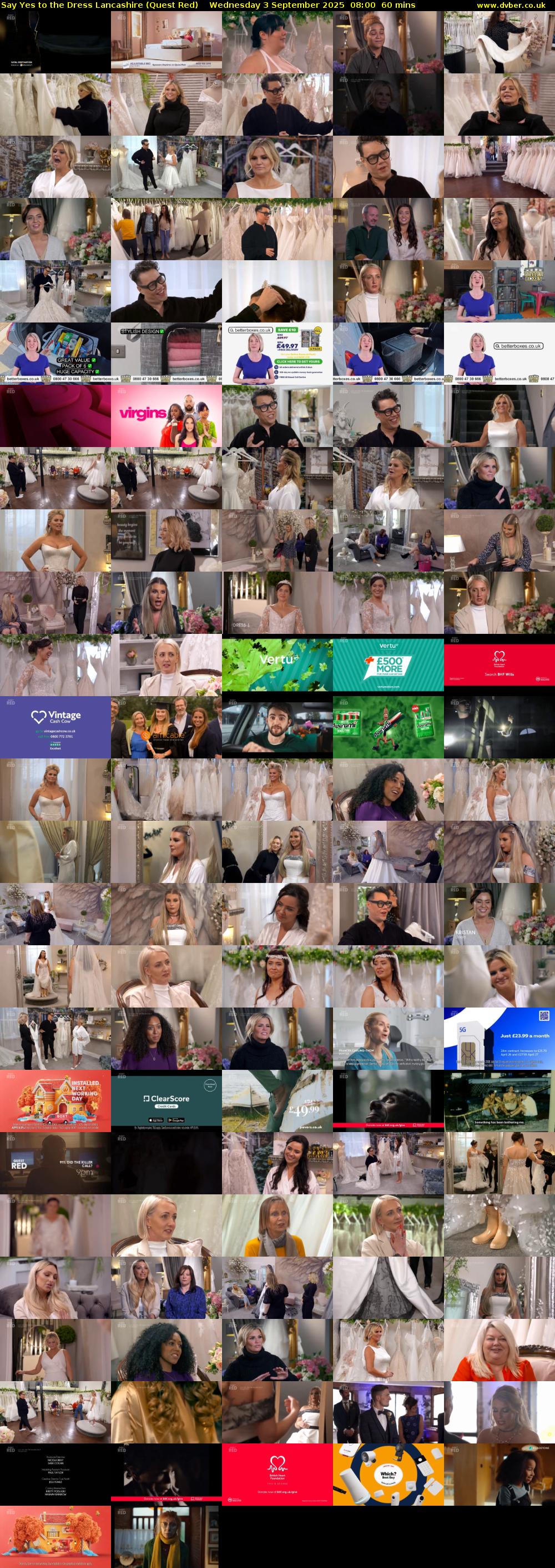 Say Yes to the Dress Lancashire (Quest Red) Wednesday 3 September 2025 08:00 - 09:00